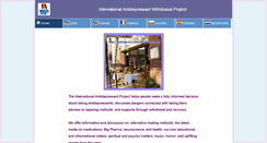 Desktop Screenshot of antidepressantwithdrawal.info